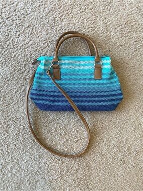 Ocean Blue Beachy Textured Purse